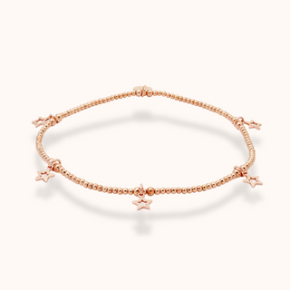 Hollow Star Anklet - Tomm Jewellery 