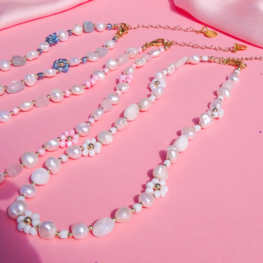 Load image into Gallery viewer, Moonstone Barbie Inspired Dream Necklace
