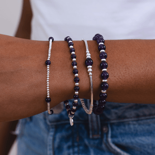 Touch of Amethyst Beaded Bracelet