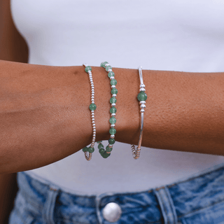 Aventurine Bracelet Stack of Three