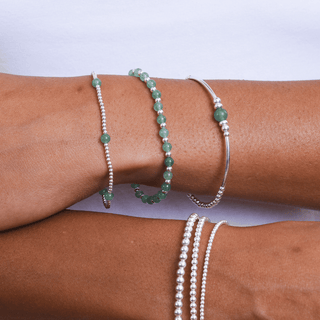 Aventurine Bracelet Stack of Three