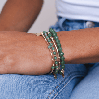 Aventurine Bracelet Stack of Three