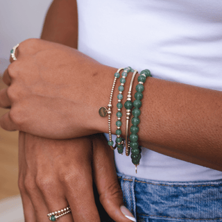 Aventurine Chunky Beaded Bracelet