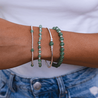 Aventurine Chunky Beaded Bracelet