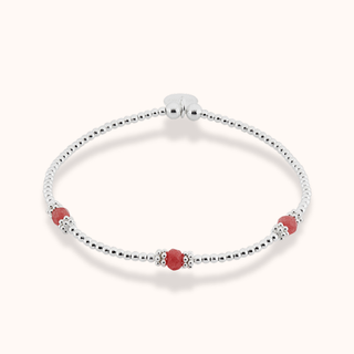Blush Pink Agate Inner Strength Bracelet - Tomm Jewellery 