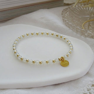 Dream Bracelet - White Gemstone Beaded Bracelet