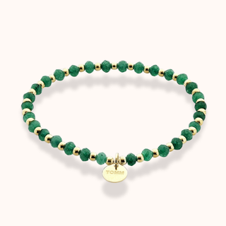 Dream Emerald Green Agate Crystal Bracelet