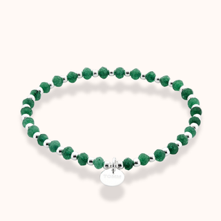 Dream Emerald Green Agate Crystal Bracelet