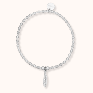 Silver Fallen Feather Bracelet