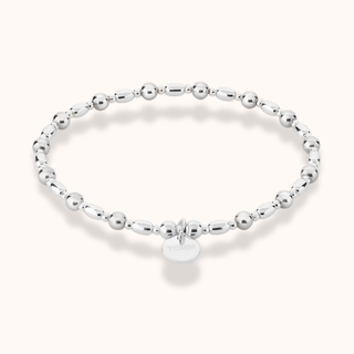 Flow Silver Bead Bracelet