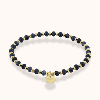 Dream Midnight Blue Agate Crystal Bracelet - Tomm Jewellery 