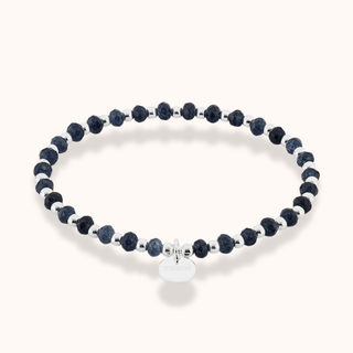 Dream Midnight Blue Agate Crystal Bracelet - Tomm Jewellery 