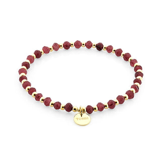 Dream Ruby Red Agate Crystal Bracelet