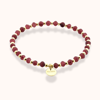 Dream Ruby Red Agate Crystal Bracelet