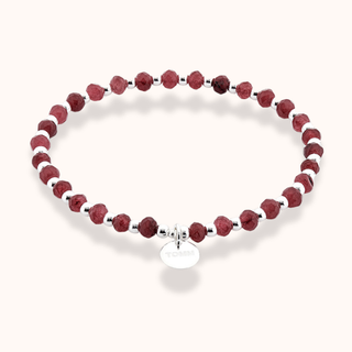 Dream Ruby Red Agate Crystal Bracelet