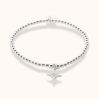 Beaded Crystal Shooting Star Bracelet - Tomm Jewellery 