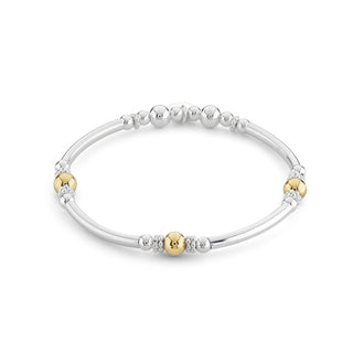 Chunky Beaded Bangle Bracelet