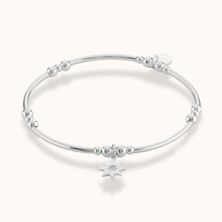 Sterling Silver Shooting Star Noodle Bracelet