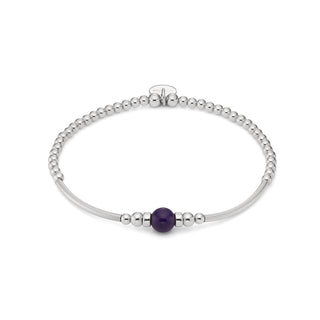 Touch of Amethyst Beaded Bracelet