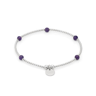 Amethyst Aria Beaded Bracelet