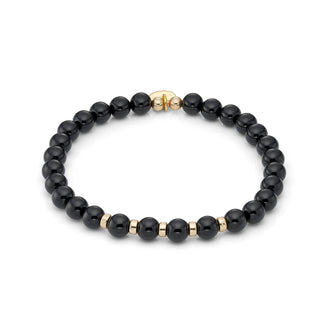 Black Onyx Chunky Beaded Bracelet
