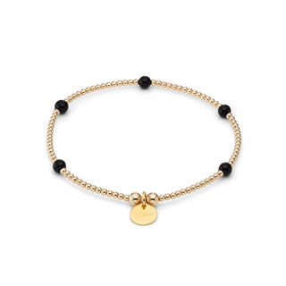 Black Onyx Aria Beaded Bracelet