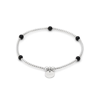 Black Onyx Aria Beaded Bracelet
