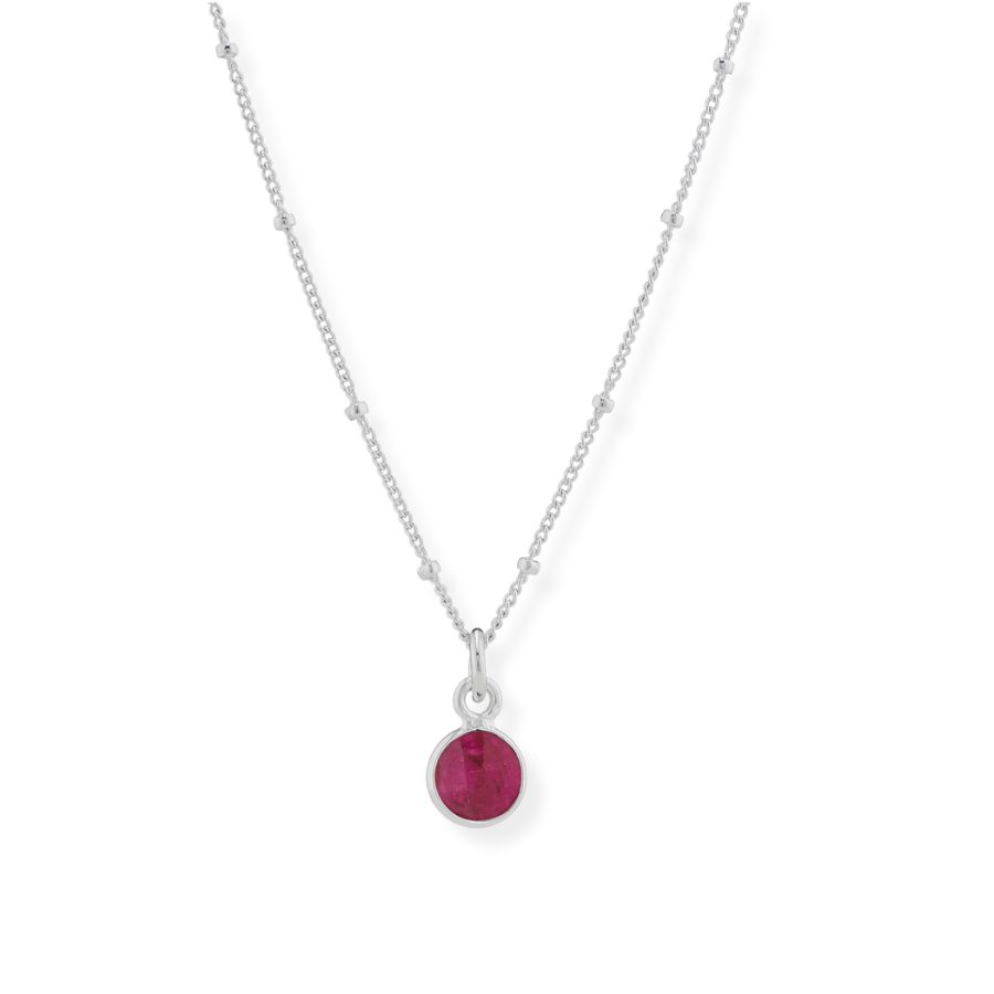 Ruby Birthstone Necklace July Birthstone Jewellery Tomm Jewellery
