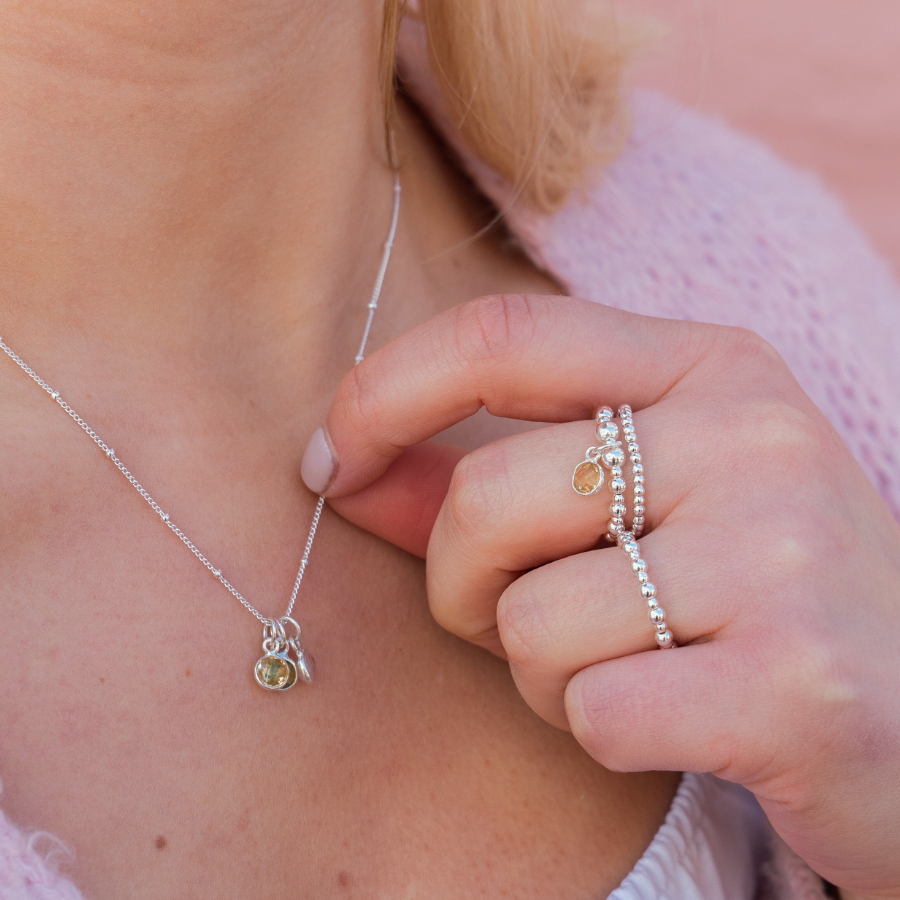 Peridot Birthstone Necklace