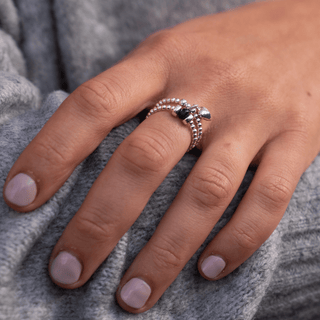 Midnight Blue Agate Ring