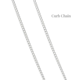 Choose your Chain - 925 Sterling Silver Chain Necklace - Curb Chain - Satellite Chain - Trace Chain