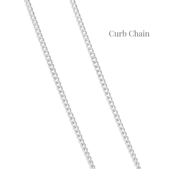 Garnet Birthstone Charm Necklace