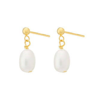 Dainty Pearl Droplet Earrings