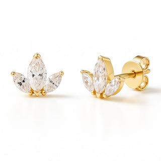 Crystal Flower Earrings