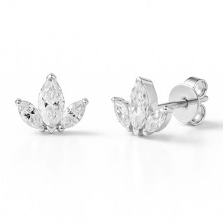 Crystal Flower Earrings
