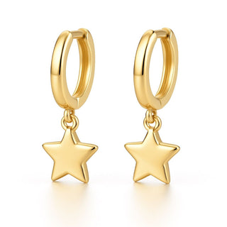 Star Hoop Earrings