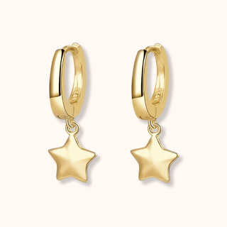 Star Hoop Earrings