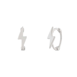 Lightning Bolt Huggie Hoops