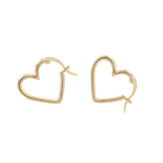 Love Heart Shaped Hoops