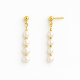 Multiple Freshwater Pearl Drop Earrings