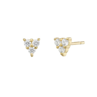 Triangle Crystal Stud Earrings
