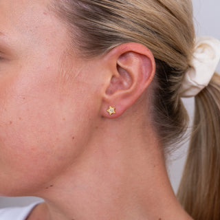 Crystal Star Stud Earrings