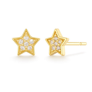 Crystal Star Stud Earrings