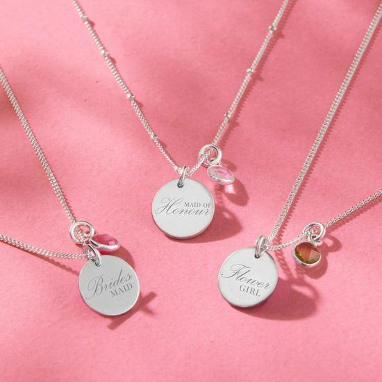 Maid of Honour Necklace Personalised