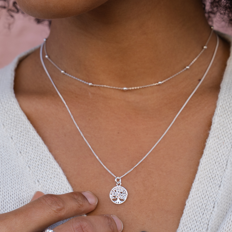 Load image into Gallery viewer, Family Tree of Life Necklace &amp;amp; Bracelet Set
