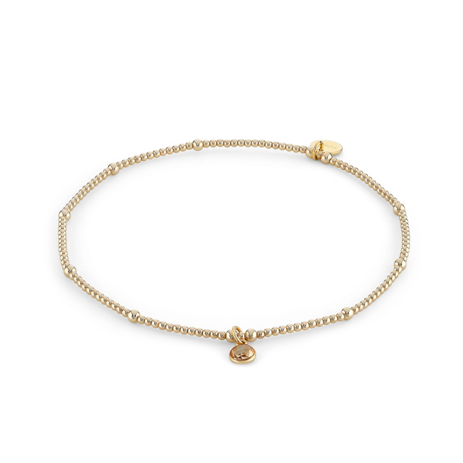 Load image into Gallery viewer, Citrine Birthstone Charm Anklet

