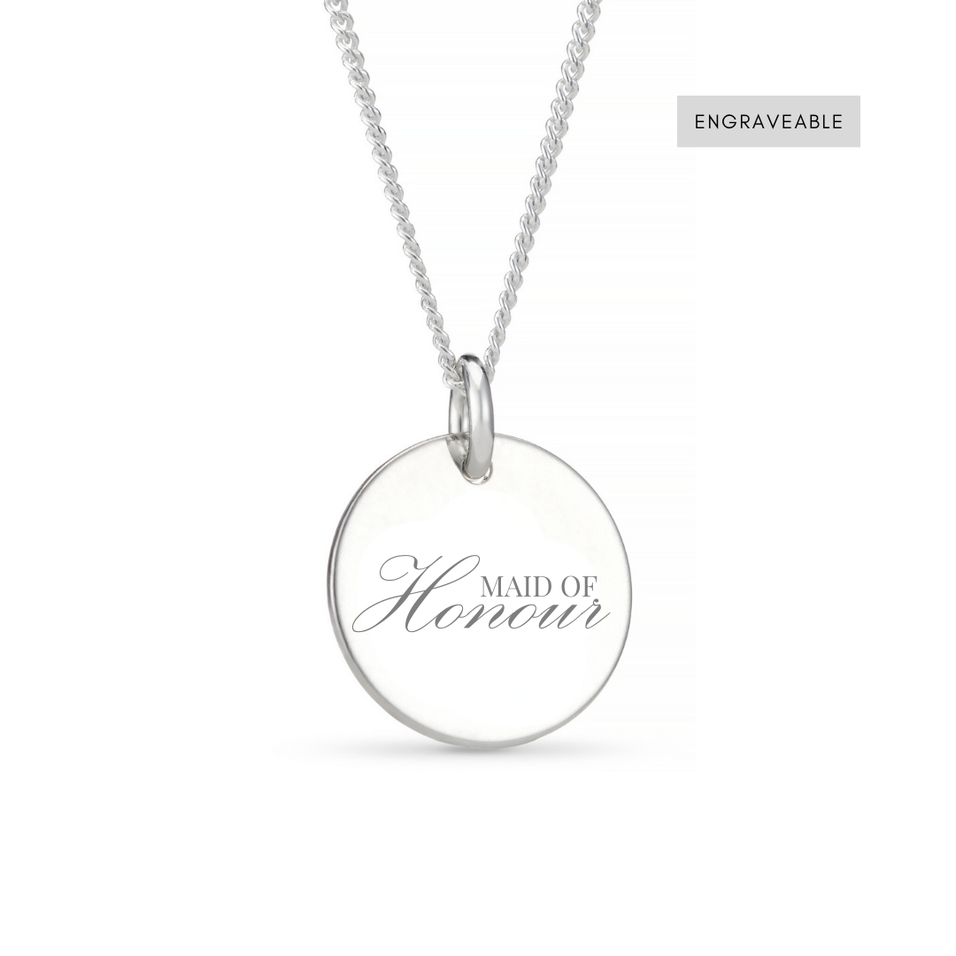 Maid of Honour Necklace Personalised