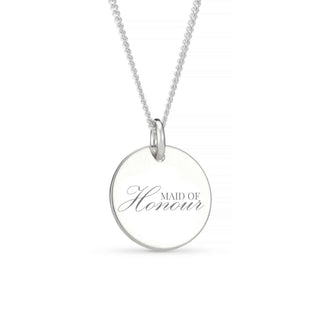 Maid of Honour Necklace Personalised