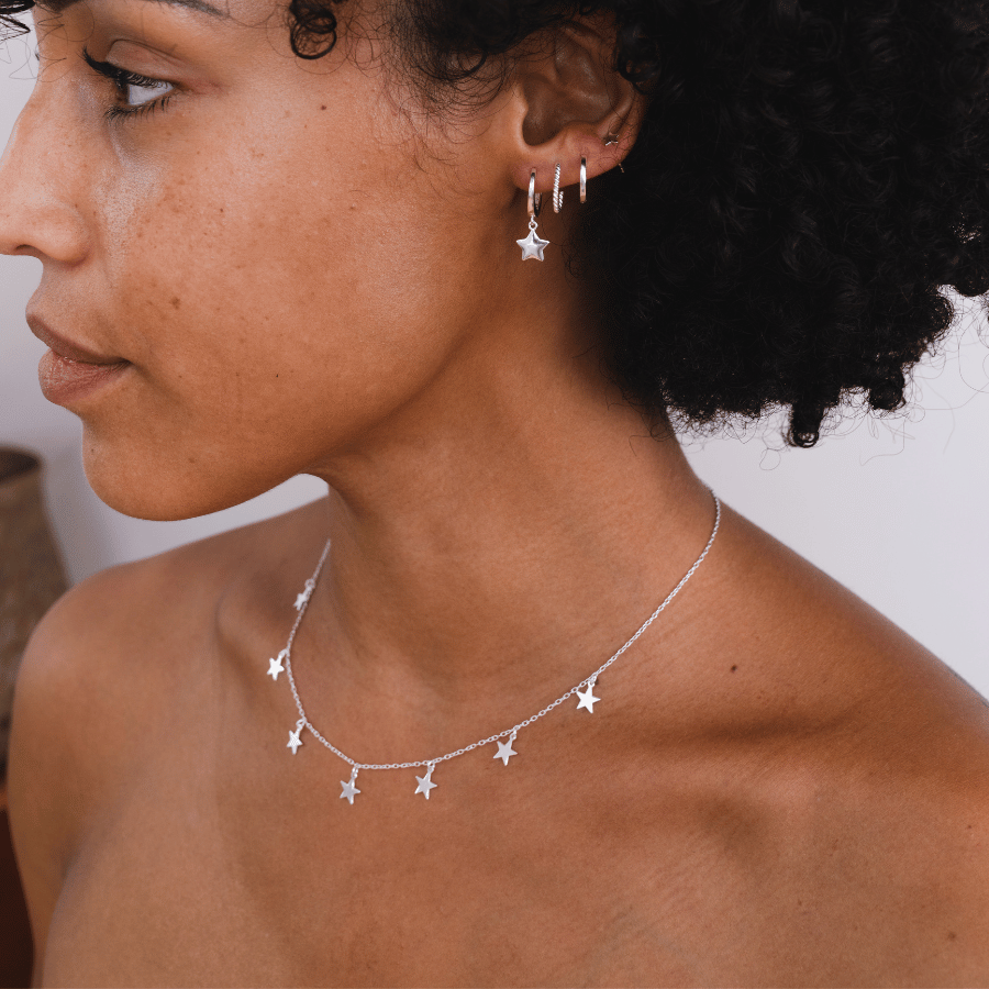 Multi Star Charm Necklace - Tomm Jewellery 