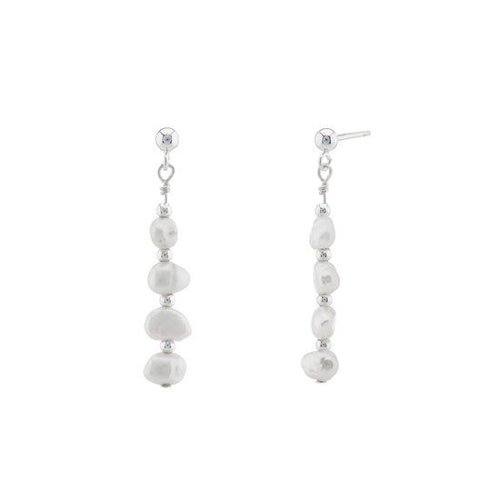 Single Freshwater Pearl Necklace, Bracelet & Earrings Bridal Jewellery Set